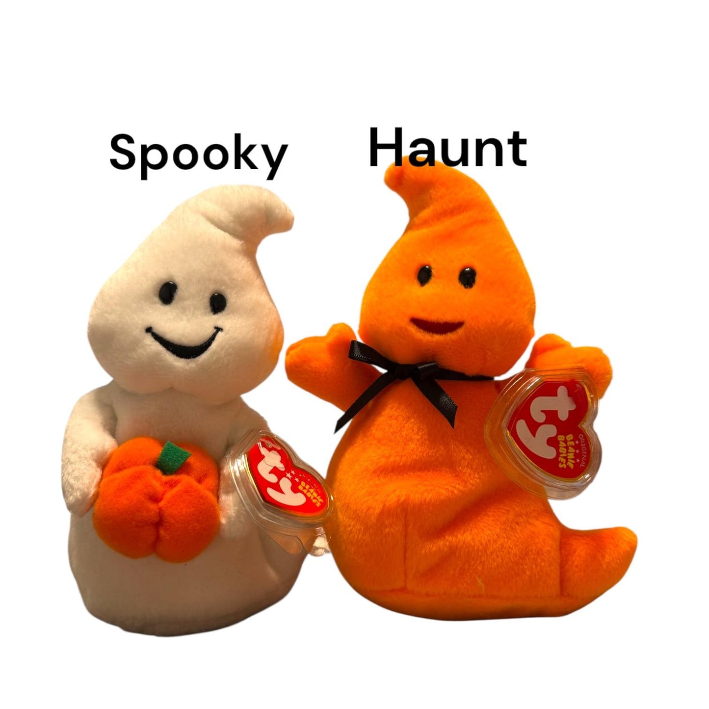 Ty Beanie Babies Halloween Frightful Haunted, Vanish, Trickster, Spooky, Haunt, Alacazam, Jinxed, Scaredy, Sneaky, Carvers, Hootsey, Boo Who