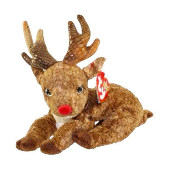 Ty Beanie Babies Reindeer Roxie, Sleighbelle, Rudy, Rooftop, Chestnut, Snocap