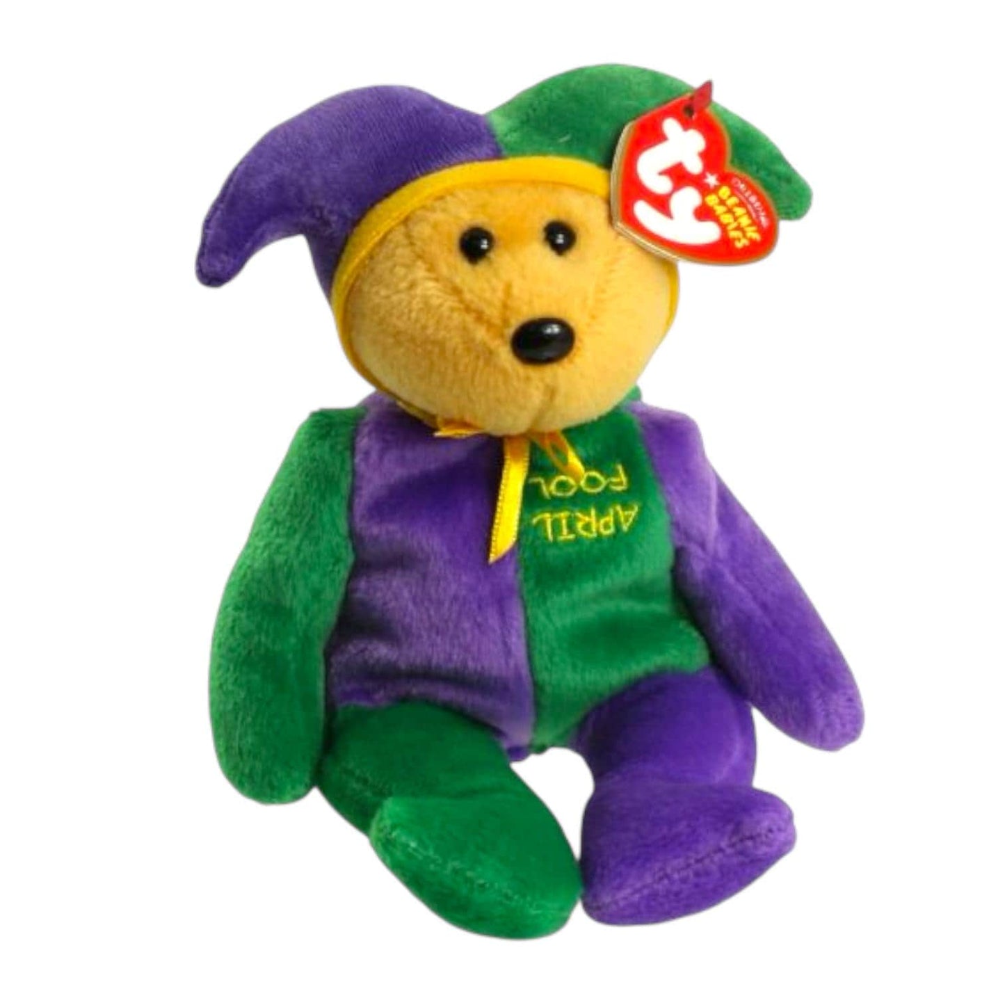 Ty Beanie Babies Bears April Fool, Jokester, Dimples, Johnny, 4-H, Clover, Thistle, Daffodil, Rose