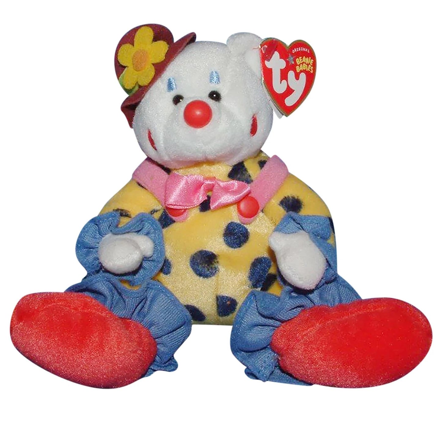 Ty Beanie Babies Circus Collection Juggles The Clown Bear, Mystique, Jimbo, Giraffiti, Vegas, Kookie