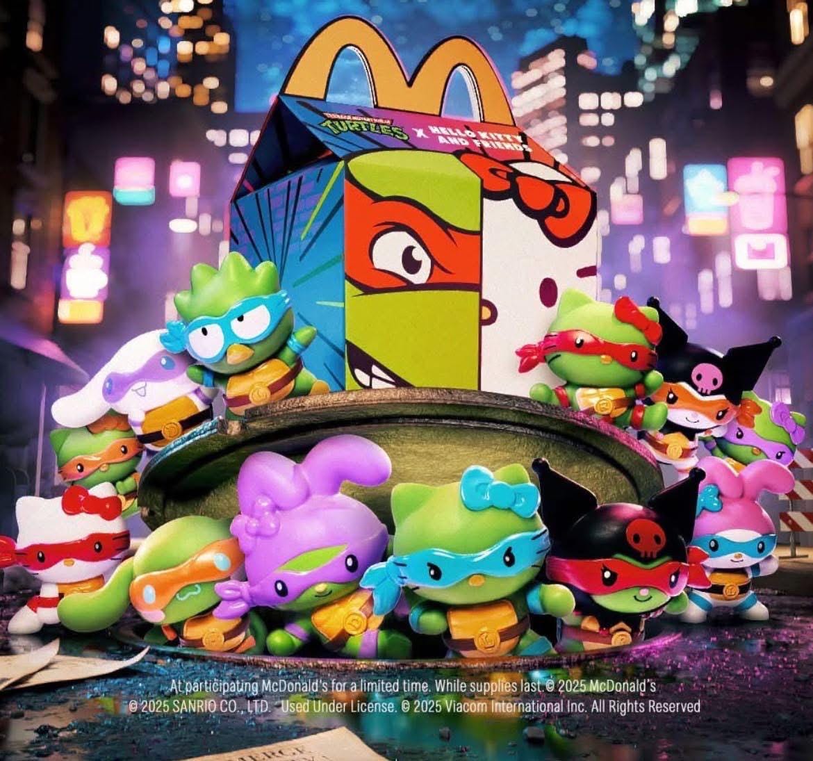 McDonald’s Happy Meal TMNT  Hello Kitty Teenage Mutant Ninja Turtles Happy Meal Toys #1-12