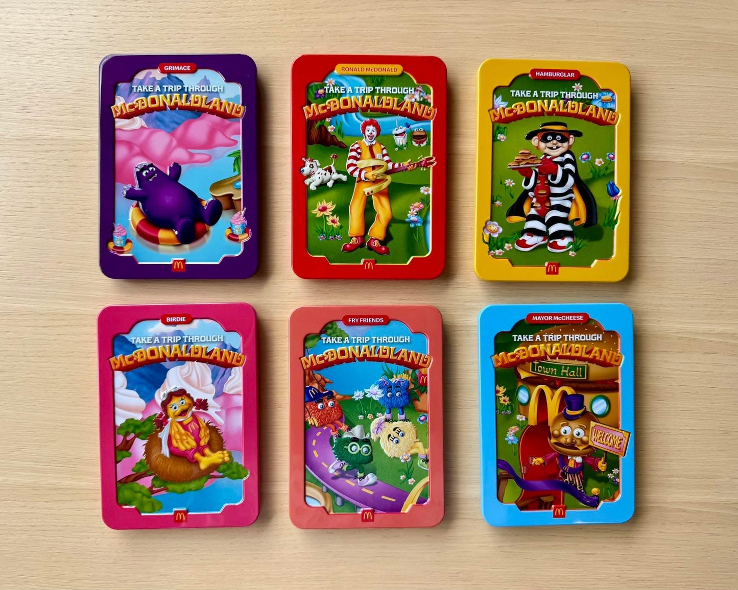 McDonald’s Happy Meal Toy McDonaldland Tin Numbers 1-6 Choose Your Option