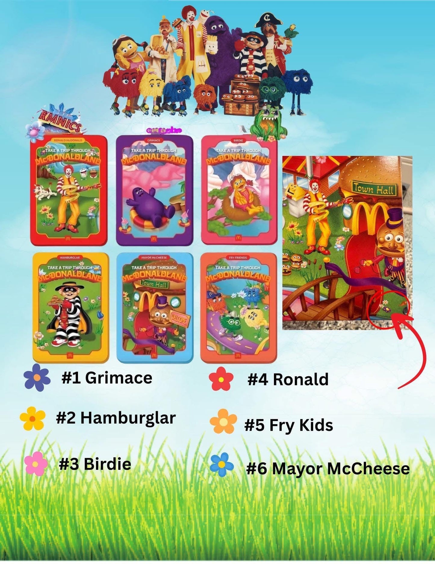 McDonald’s Happy Meal Toy McDonaldland Tin Numbers 1-6 Choose Your Option