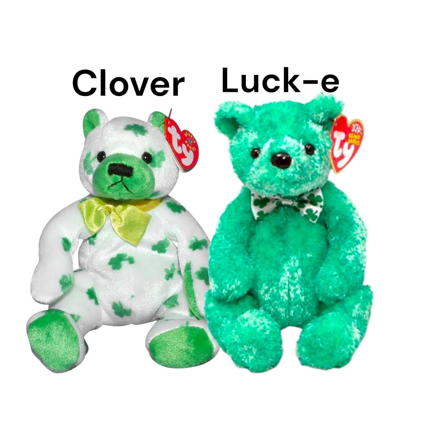 Ty Beanie Babies St. Patrick’s Day Shamrock, Erin, Killarney, Blarn-e, Luck-e, Clover, Lucky O’ Day, Patti O Lucky, O’ Fortune, McWolly, Woo