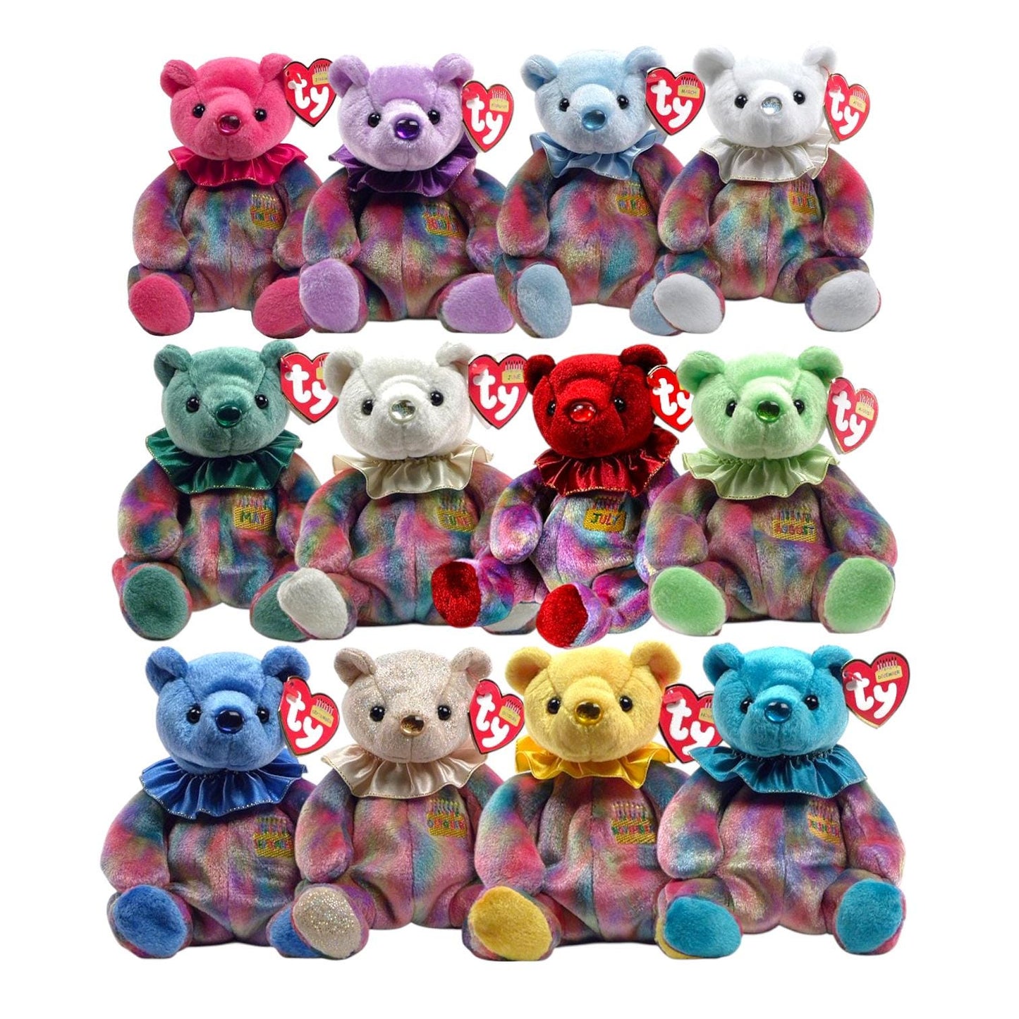 Beanie Babies Birthday Bears MWMT Beanie Babies, Beanie Baby