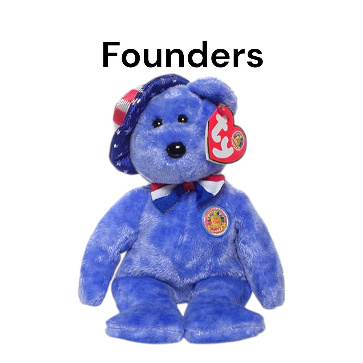 Ty Beanie Babies USA Patriotic, America, Sam, Liberty, USA, First Dog, Founders