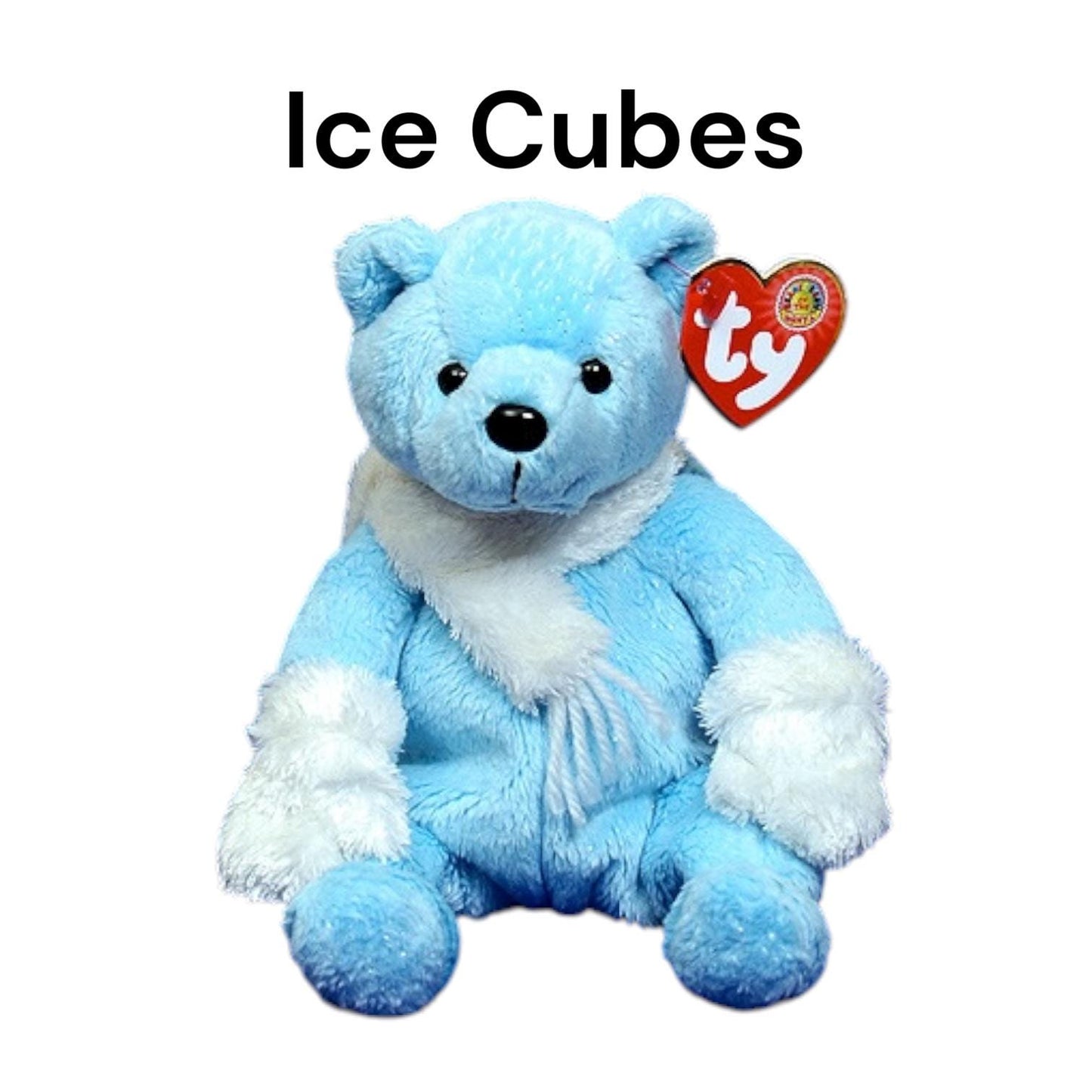 Ty Beanie Babies Winter Holiday Christmas Greetings, Ice Cubes, Chillingsley, Coolston, Coolstina, Mistletoe, Jinglepup, Halo, Herald
