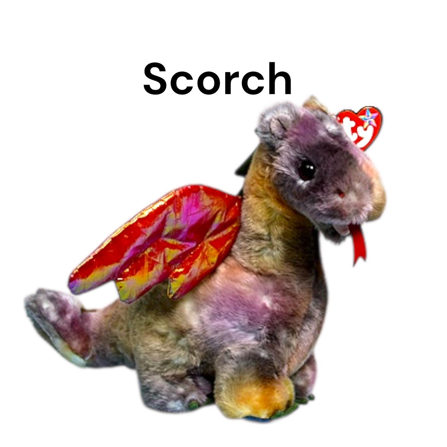 Ty Beanie Buddies Dragon Dinosaur Reptiles Scorch, Magic, Bronty, Steg, Rex, Swoop, Hornsby, Slither, Lizzy