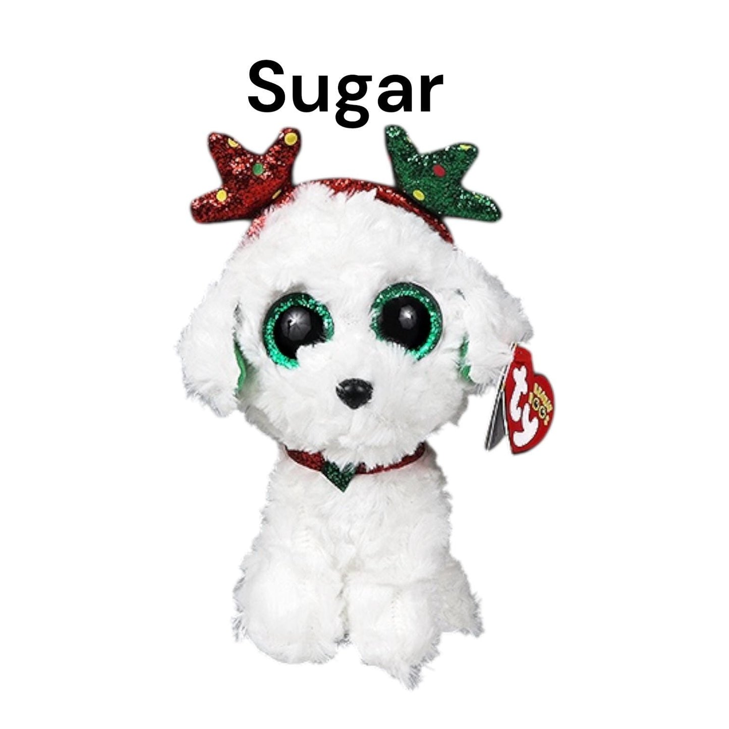 Ty Beanie Boos Holiday Christmas 6” Reindeer, Snowman, Dog, Sugar, Sleighbelle, Alpine, Fudge, Kinley, Tinseltoes, Scoop, Dave, Crumble