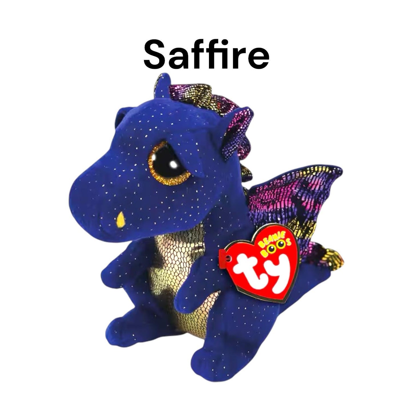 Ty Beanie Boos Dragons Saffire, Grindal, Cinder, Holly, Daphne, Spitfire, Mia, Flint, Spectra