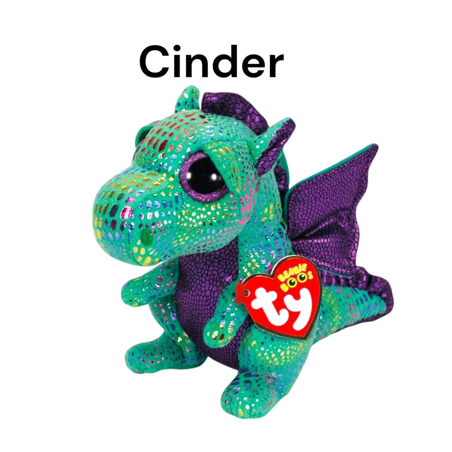 Ty Beanie Boos Dragons Saffire, Grindal, Cinder, Holly, Daphne, Spitfire, Mia, Flint, Spectra