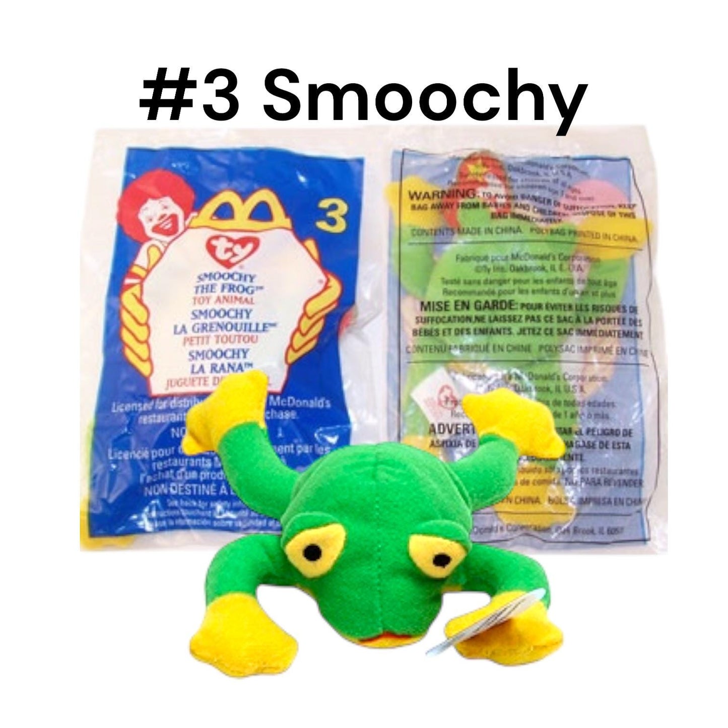 McDonald’s 1999 Ty Teeny Beanie Babies Happy Meal Toy Collection With International Bears