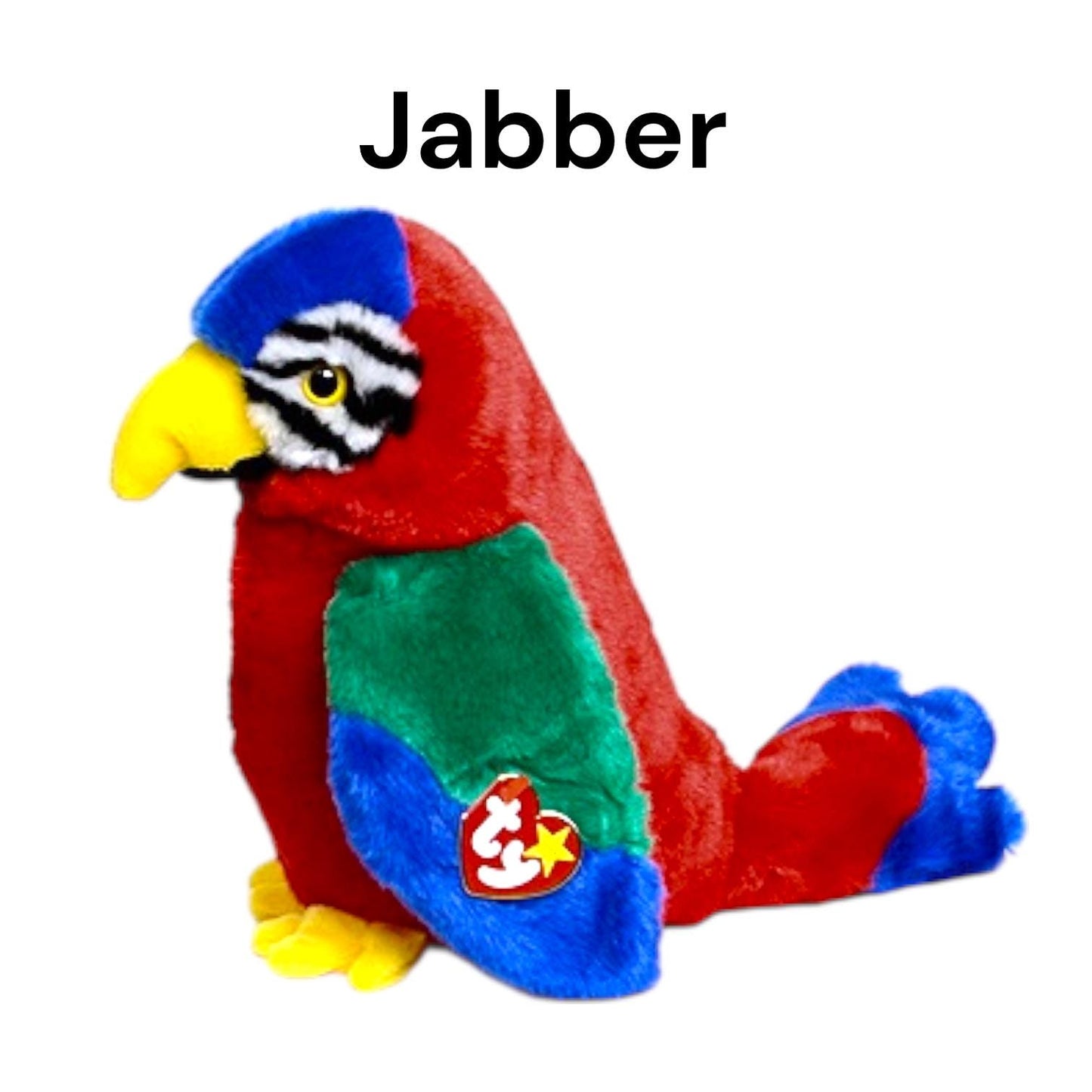 Ty Beanie Buddies Birds The Cardinal, Beak, Pinky, Stretch, Quackers, Scoop, Jabber, Jake, Loosy, Pinky