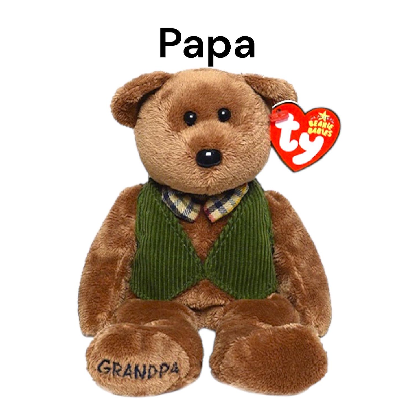 Ty Beanie Babies Grandmother and Grandfather, Nana and Papa