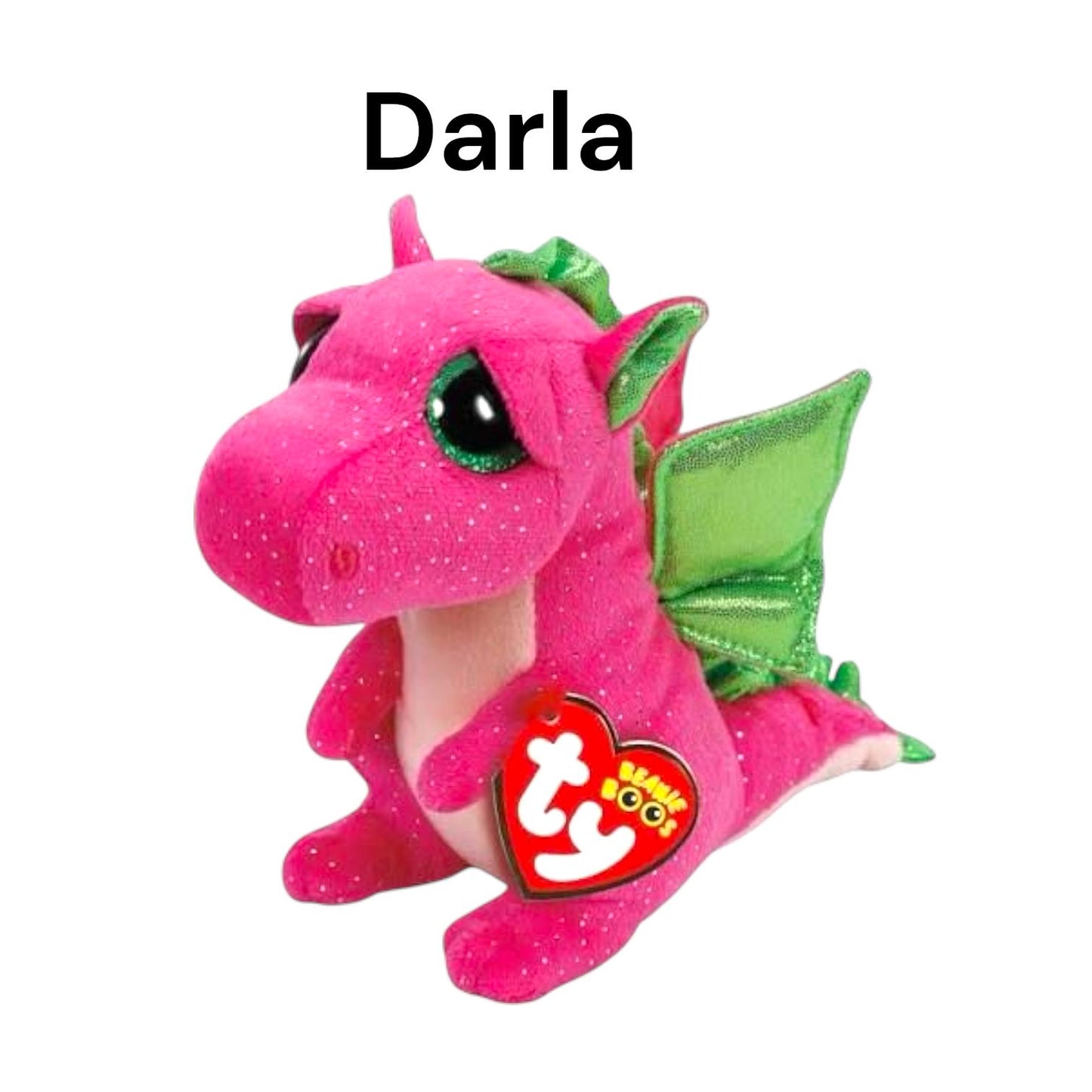 Ty Beanie Boos Dragons Saffire, Grindal, Cinder, Holly, Daphne, Spitfire, Mia, Flint, Spectra