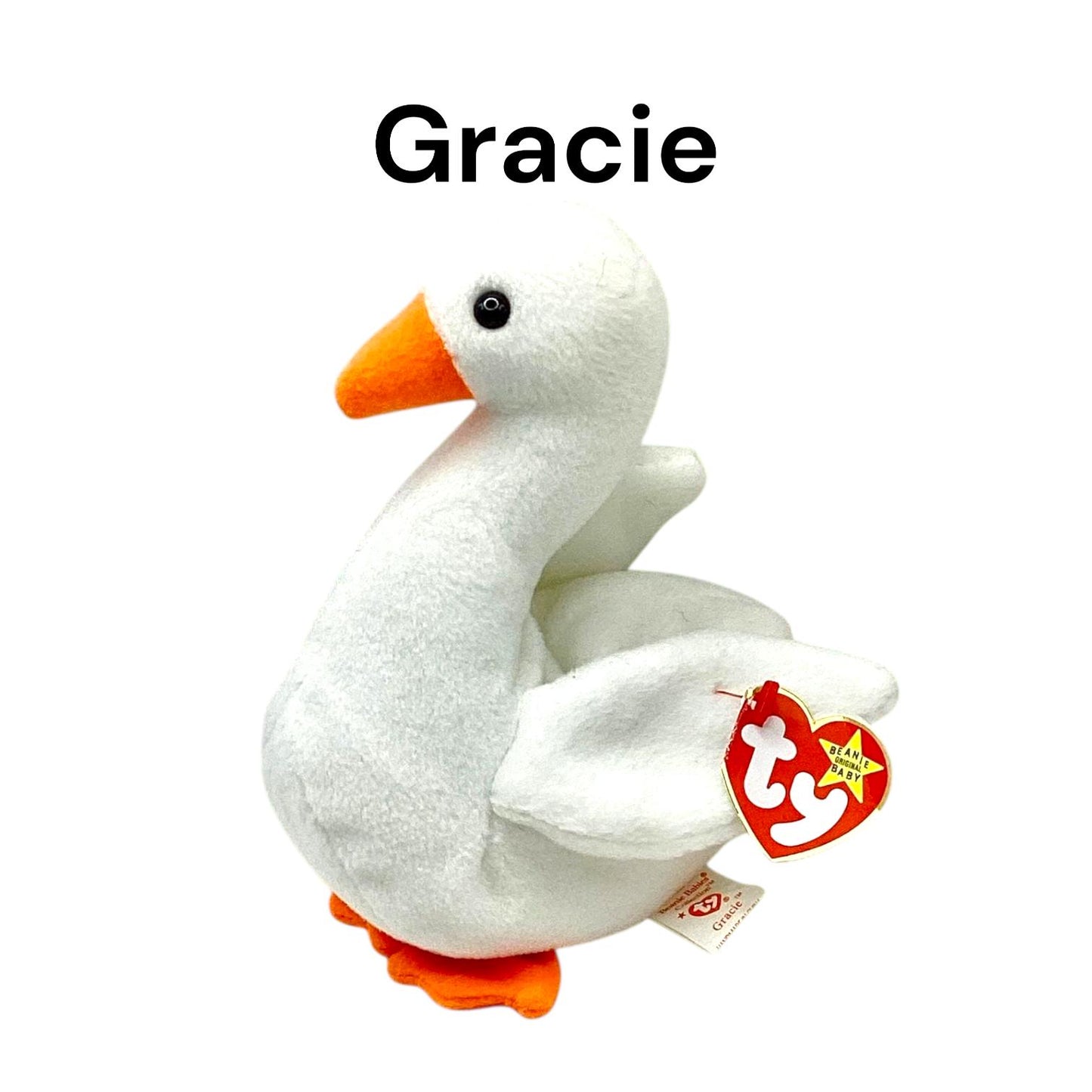 Ty Beanie Babies Duck Stork Ostrich & Goose Goddess, Gracie, Odette, Gussy, Jake, Stilts, Stretch, Frills, Loosy, Honks, Honker