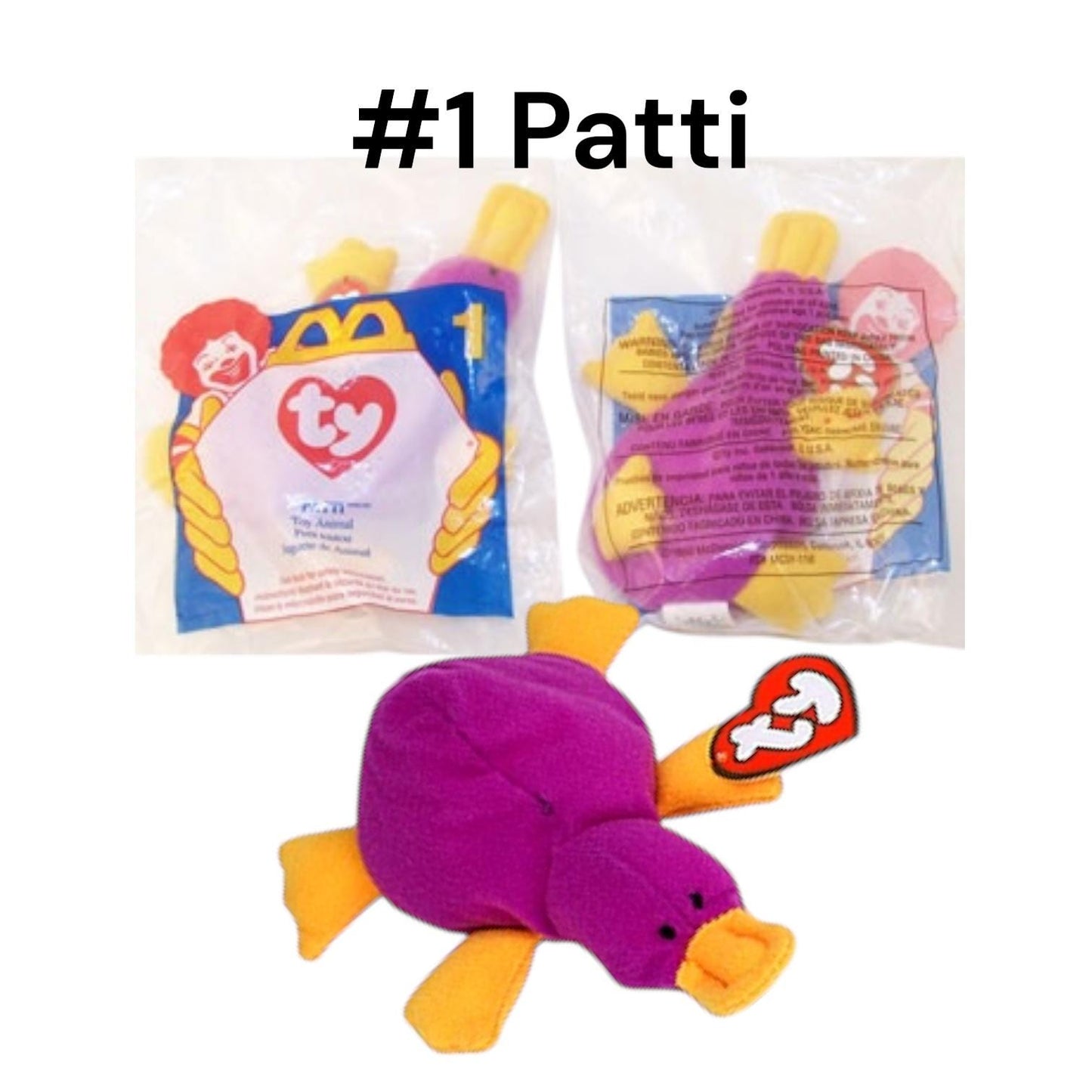 McDonald’s 1997 Happy Meal Toy Ty Teeny Beanie Babies Collection