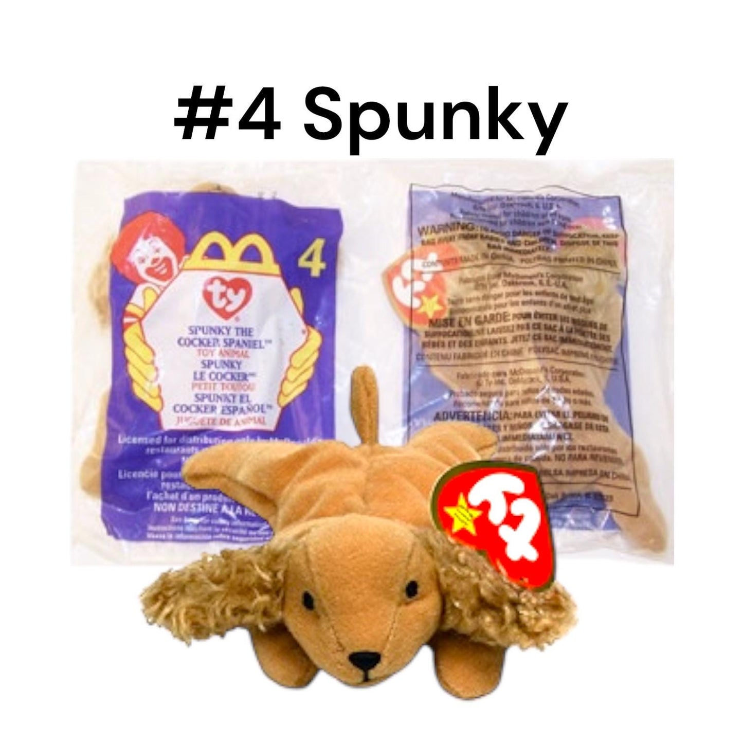 McDonald’s 1999 Ty Teeny Beanie Babies Happy Meal Toy Collection With International Bears
