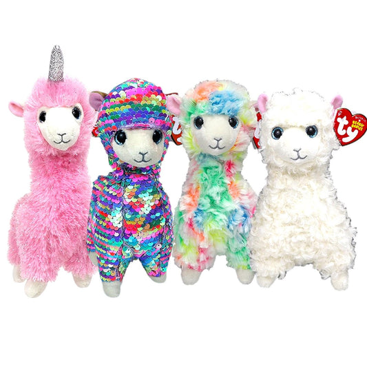 Ty Beanie Babies Llamas Lily Lola Lana