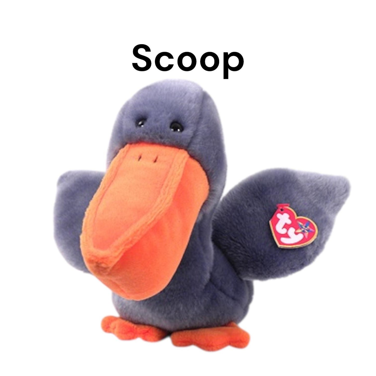 Ty Beanie Buddies Birds The Cardinal, Beak, Pinky, Stretch, Quackers, Scoop, Jabber, Jake, Loosy, Pinky