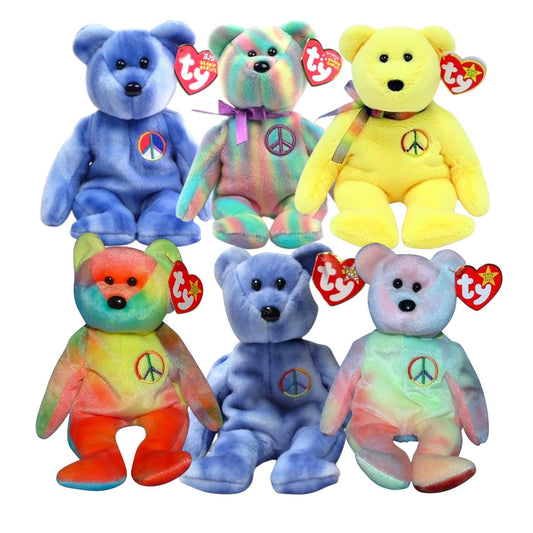 Ty Beanie Babies Peace & Garcia Bears