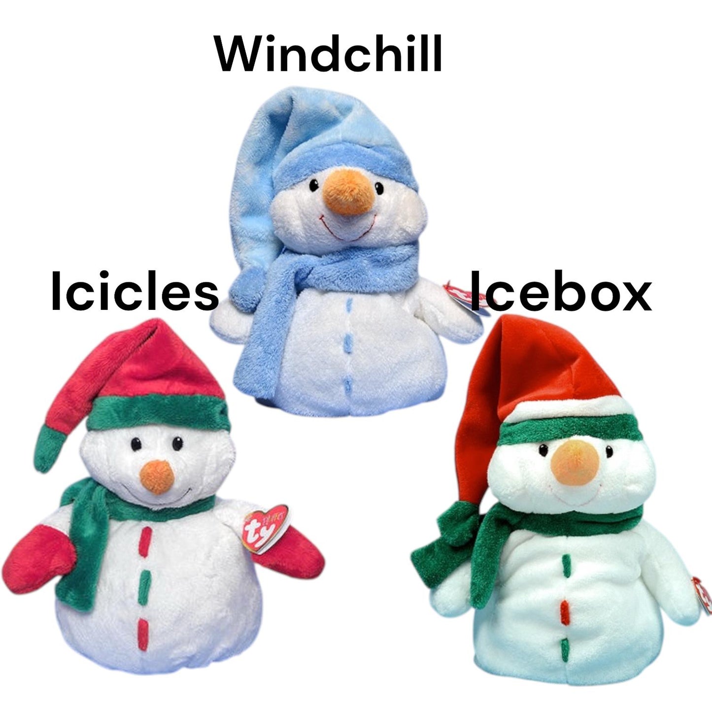 Ty Beanie Babies Pluffies Collection- Lovesy, Windchill, Zips, Clomps, Stomps, Whiffer, Merlin & More