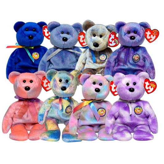 Ty Beanie Babies Clubby Bears 1-8 & Ultimate Collectors Kit