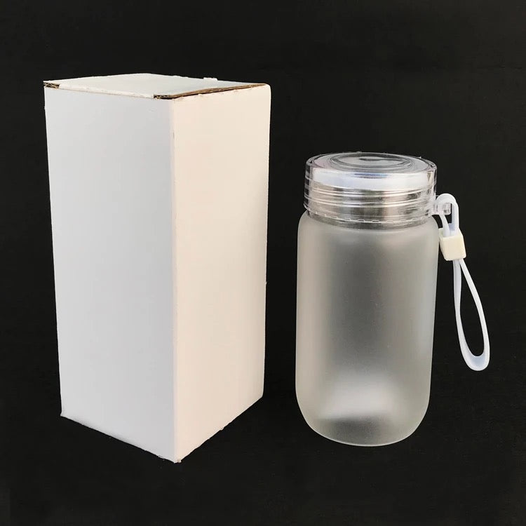 FREE GIFTBlank Glass Sublimation Frosted Water Bottle