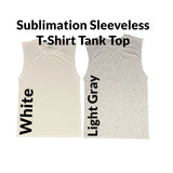 Sublimation Cotton Feel Polyester Blank Tank Top Sleeveless T-Shirt