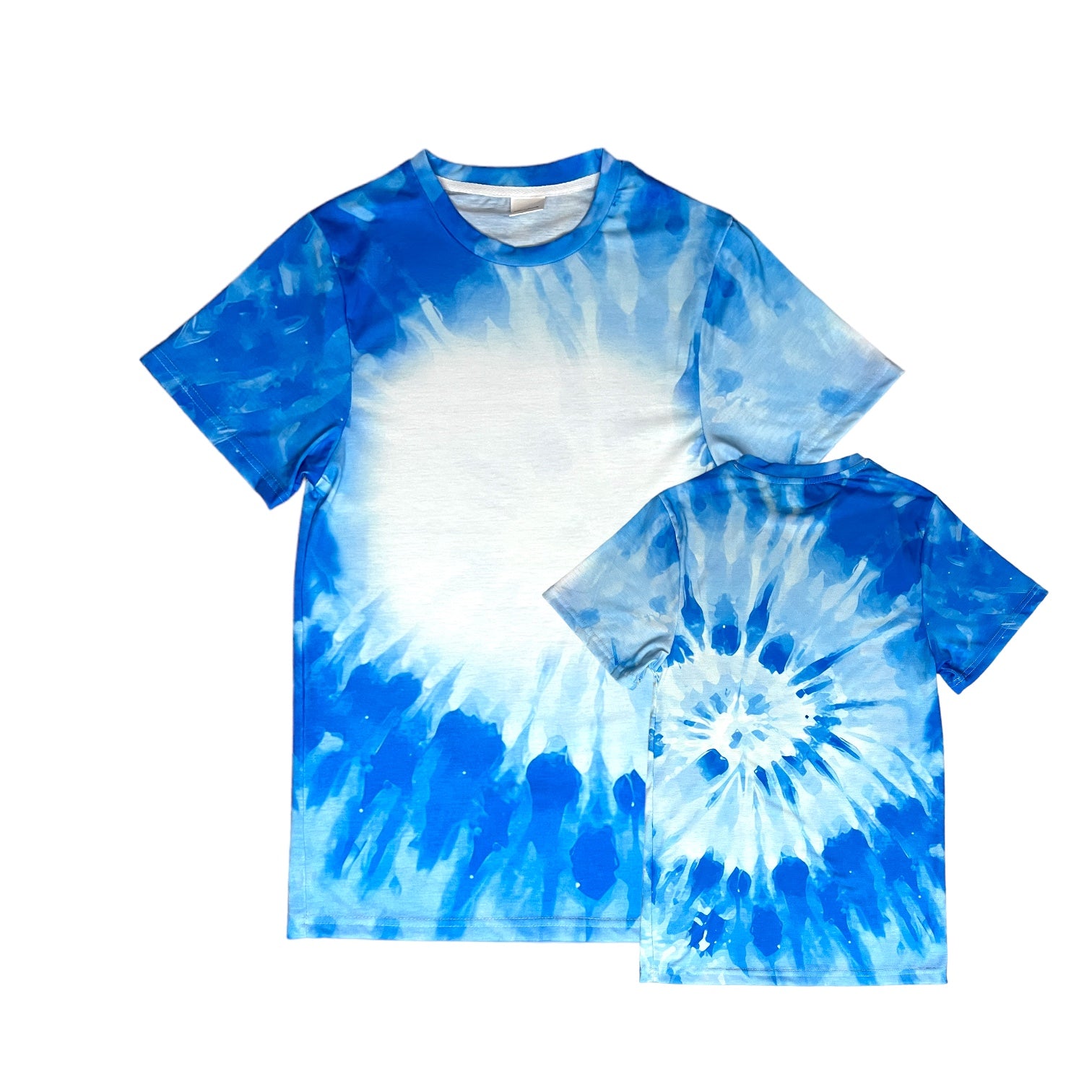 Tie Dye Faux Bleach 95 Polyester Sublimation T Shirts Adult Size LAWSON SUPPLY