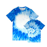 Tie Dye Faux Bleach 95% Polyester Sublimation T-Shirts Adult Size