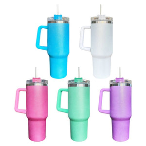 40oz Rough Glitter Sublimation Tumbler