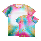Kids T-Shirts Printed Faux Bleach 95% Polyester Sublimation Shirts