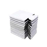 10 PACK-White 4x4 Neoprene Material Can Koozies Regular Can