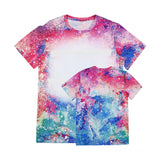 Kids T-Shirts Printed Faux Bleach 95% Polyester Sublimation Shirts