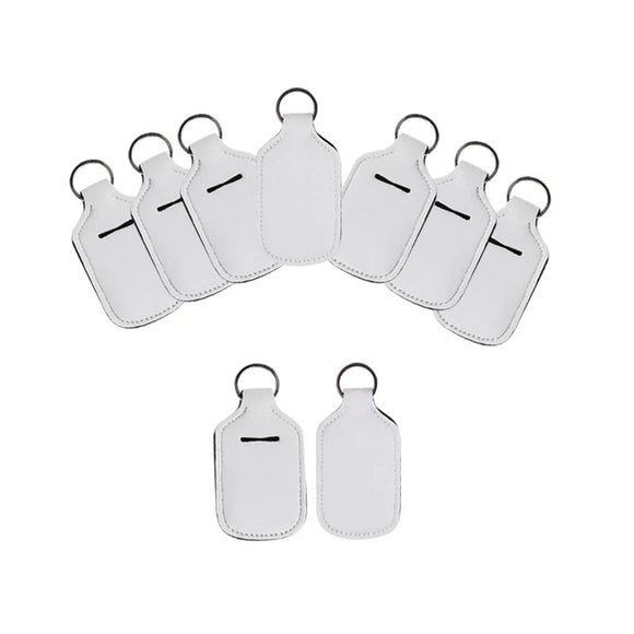 10 Pack- Hand Sanitizer Holder Key Chain With Easy Hook