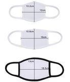 10 Pack- Face Masks 100% Polyester W/Pocket