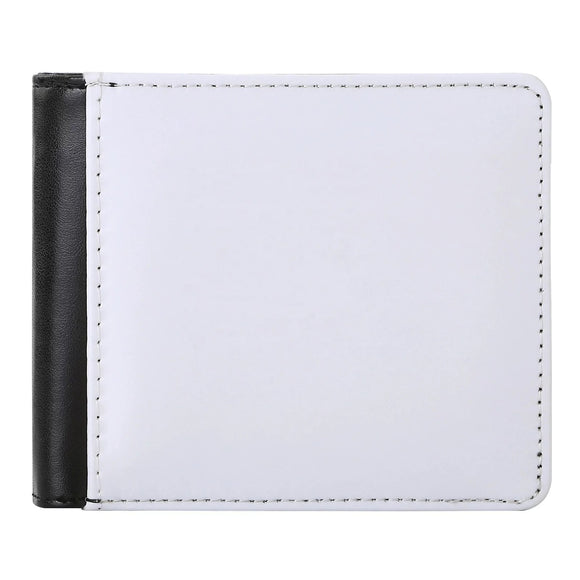 Sublimation Men Double Sided Leather Photo Wallet