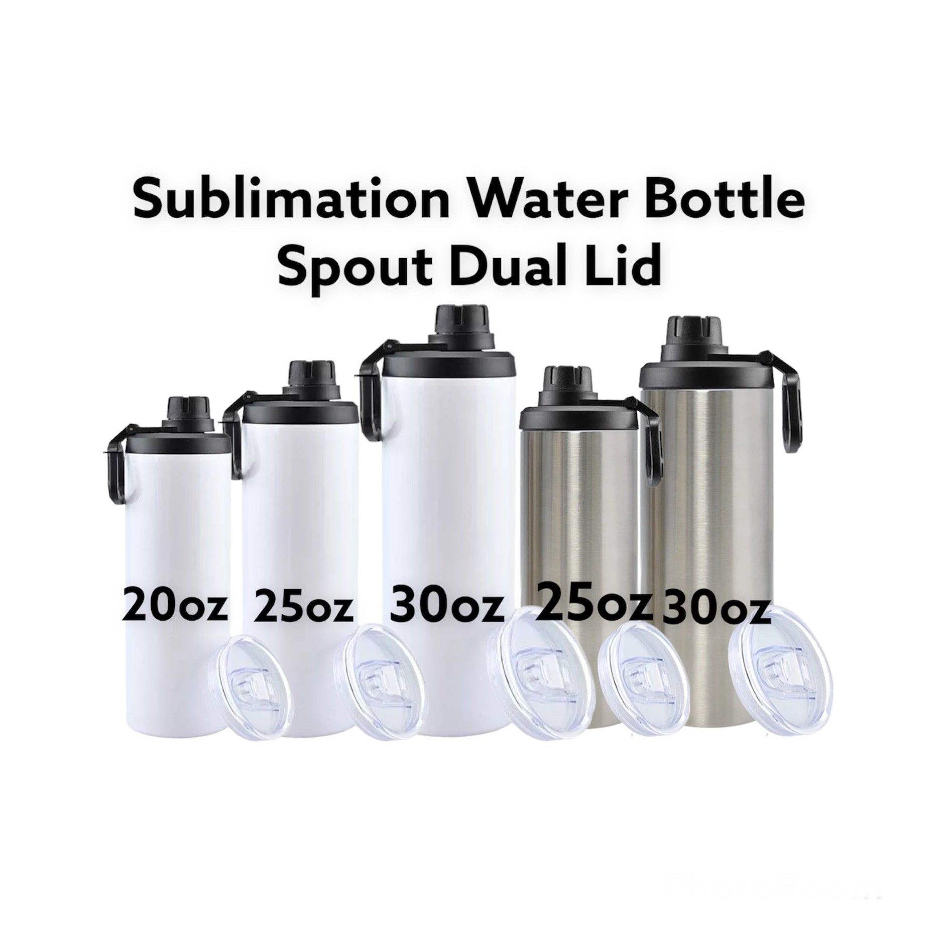 We Sub’N ™️Sublimation sports water bottle (flip top&handle)